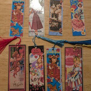 Lot of 8 Homemade Tassel Booksmarks